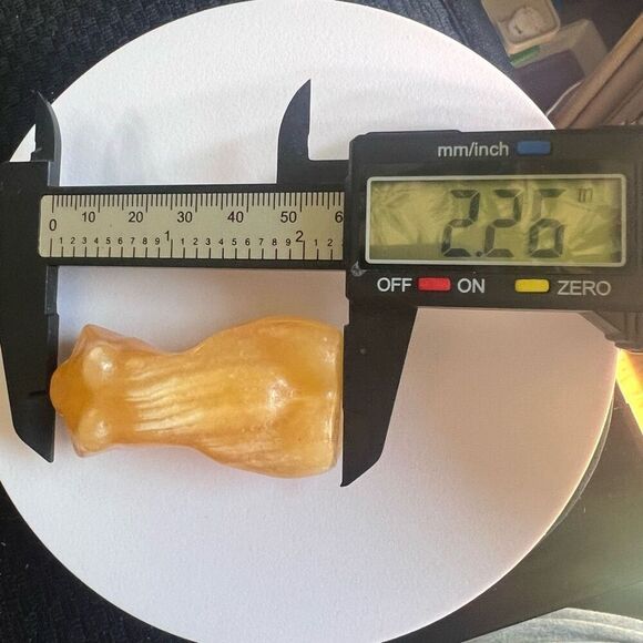 Yellow Calcite Crystal Female Body - Picture 8 of 12